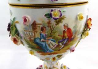 Mega rare Unique antique 19th C porcelain vase/urn Carl Thieme 