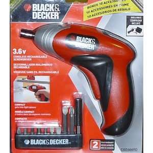  Black & Decker 3.6 Volt Cordless Rechargeable Screwdriver Tool 
