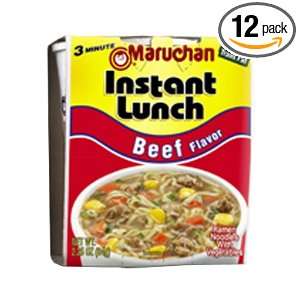 Maruchan Instant Lunch, Beef, 2.25 Ounce Packages (Pack of 12)  