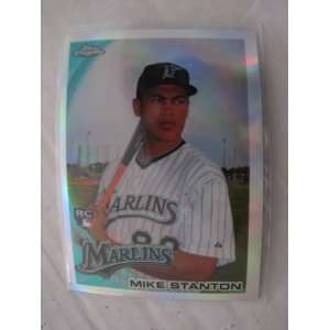  2010 Topps Chrome Mike Stanton Marlins RC Refractor BV $8 