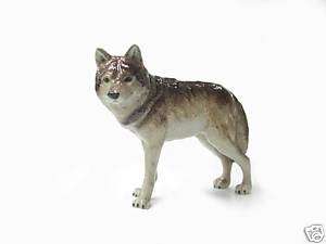 Northern Rose Porcelain Miniature Wolf Standing  
