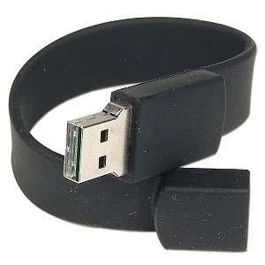  512MB USB 2.0 Wristband Flash Drive (Black) Electronics