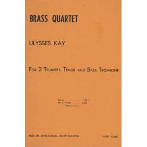  Brass Quartet  For 2 trumpets, tenor and bass trombone 