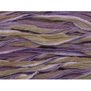  3 Foot Hand Dyed Silk Lavender/Mocha Blend Arts, Crafts 