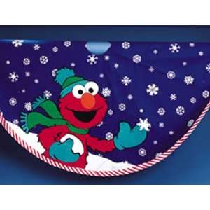  50 Sesame Street Elmo & Snowflakes Christmas Tree Skirt 
