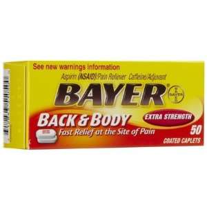  Bayer Back & Body Pain Caplets 50 ct. (Quantity of 4 