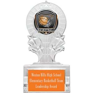 Basketball Shooting Star Ice Trophies Awards SHIELD Custom Basketball 