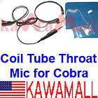 Throat Mic Headset/Earpie​ce Cobra Radio Walkie Talkie Finger PTT 