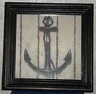   MARITIME DECOR Wood Anchor Wall / Coat Hook & Thermometer   FREE ship