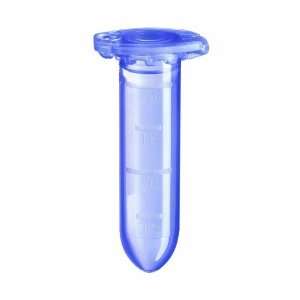   Micro Centrifuge Tube with Secure Lock Cap, Blue, 1.5mL Capacity (Pack
