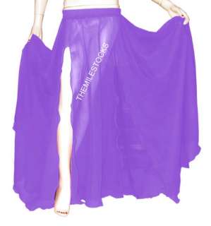 TMS Slit Full Circle Skirt Belly Dance Gypsy Club Troup  