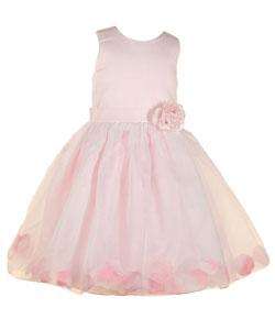 Sophias Style Girls Pink Flower Girl Dress  