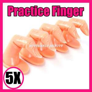 5x Practice finger Training display Nail Art Tool D117  