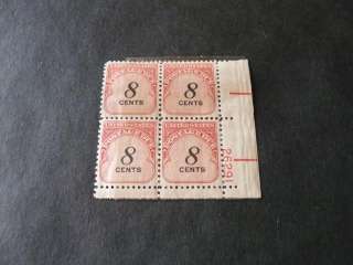 US Back of Book Postage Due Mint Plate Block Stamp Collection +  