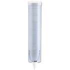 San Jamar Adjustable Frosted Water Cup Dispenser, Wall Mounted, Blue