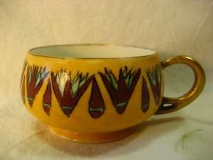 Vintage HC Royal Bavaria Hand Painted Tea Cup   Yellow  