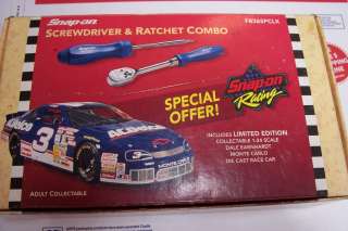   On Collectable Dale Earnhardt Ratcheting Screwdriver, Ratchet And Car