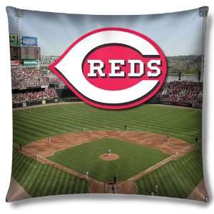  Cincinnati Reds MLB Photo Real Toss Pillow (18 x18 