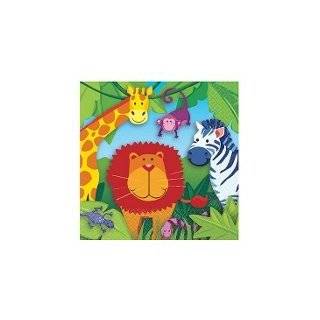 Jungle Animals 7in Round Plates Toys & Games