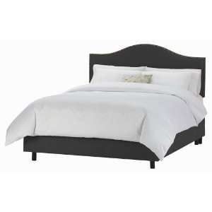   Premier Black Nail Button Arc Upholstered Bed Furniture & Decor