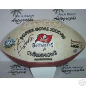 Ronde Barber signed Tampa Bay Buccaneers Super Bowl Champions 