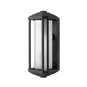  (ESDS) Pearl Black Outdoor Medium Wall Light