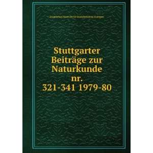   341 1979 80 Staatliches Museum fÃ¼r Naturkunde in Stuttgart Books