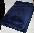 Charter Club Ultra Plush SOFT Throw Blanket Solid NAVY BLUE Afghan 