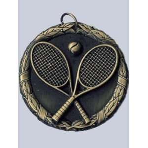  Award Medals Quick Ship Tennis Medal (Neck Ribbon 