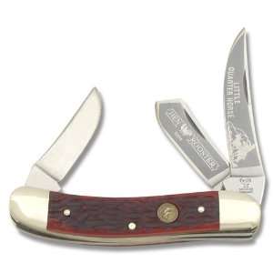 Hen & Rooster Horse with Red Jigged Bone Handle  Sports 