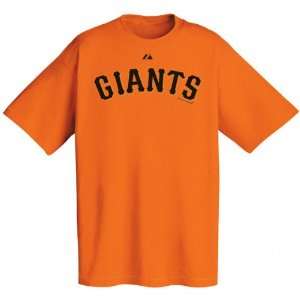  San Francisco Giants Orange Wordmark T Shirt Sports 
