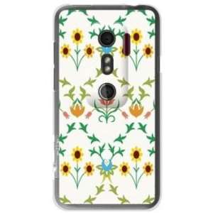  Second Skin HTC EVO 3D Print Cover Clear (Floral/TYPE 2) Electronics