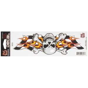 Lethal Threat Decal RACE SKULL 3X10 LT00485