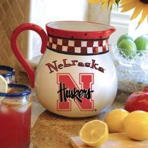   Nebraska Huskers Ceramic Drink Pitcher 