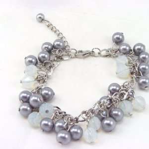  Bracelet Sissi white gray. Jewelry