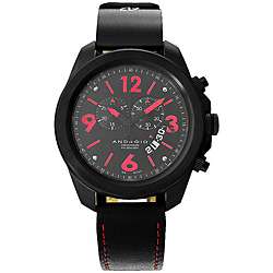 Android Mens Volcano Swiss Chronograph Movement Leather Strap Watch 