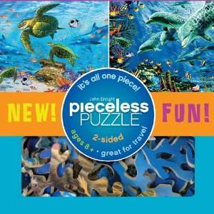  Seaside Pieceless Puzzle (2 Sided, 1 Piece) Toys & Games