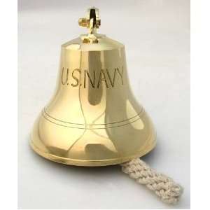   NAVY 6 indoor/outdoor brass bell with wall mount Musical Instruments