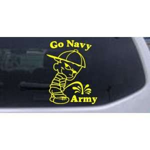  Go Navy Car Window Wall Laptop Decal Sticker    Yellow 