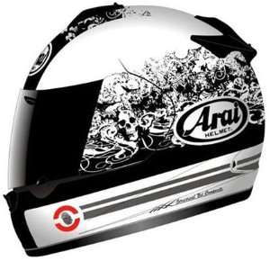  Arai Vector 2 Motorcycle Helmet   Thrill White Medium Automotive