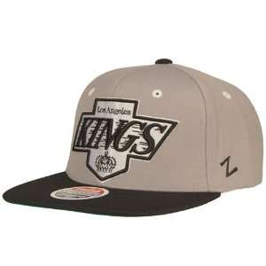   Kings Flat Brim Refresh Snapback Hat (Gray/Black)