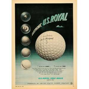  Ad Electronic U.S. Royal Golf Balls Silicone Magic   Original Print Ad