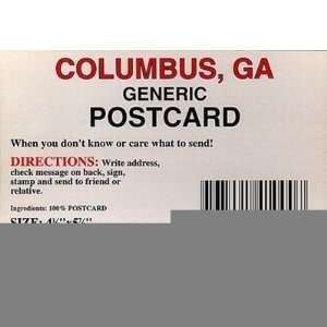  Georgia Postcard 13608 Columbus Generic Case Pack 750 
