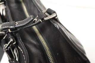 Coach Black Leather East West Tote Bag Purse Bag 13098  