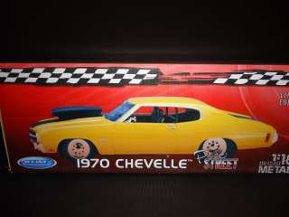Welly Chevrolet Chevelle Pro Street 1970 Yellow 1/18  