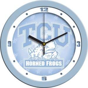   Texas Christian Horned Frogs NCAA Wall Clock (Blue)