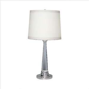   Lucidity Table Lamp in Acrylic with Silver Accents