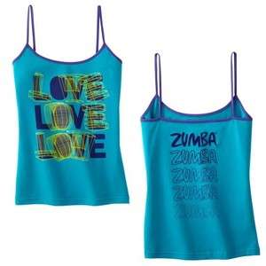 Zumba Love Spaghetti Tank Zumbawear Dance Top All Sizes  