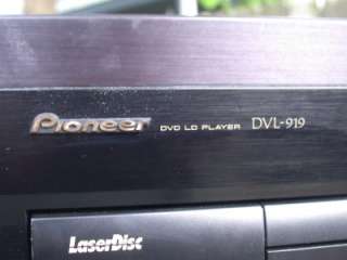 PIONEER DVL 919 DVD LD PLAYER AC 3 DTS LASERDISC REMOTE CON MIDDLE 