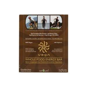   Vega Whole Food Energy Bar Chocolate    12 Bars Health & Personal